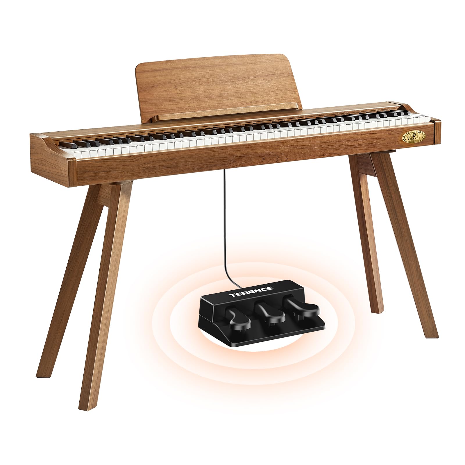 Photo 1 of TERENCE P37 88 Key Weighted Keyboard,Full-Size Digital Piano Keyboard for Beginners,Electric Keyboard Piano with Stand,Triple Pedal,Removable Music Stand,Power Adapter