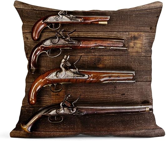 Amazon.com: Emvency Throw Pillow Cover Print Linen Square 16x16 Inches