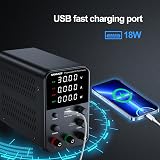 NANKADF DC Power Supply 0-60V 0-5A USB Fast Charge 18W CC/CV 4-Digit Display view 5