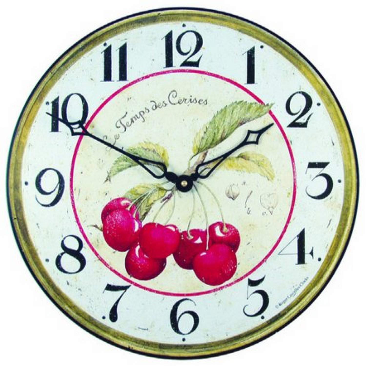Roger Lascelles, French Cherry motif Wall Clock