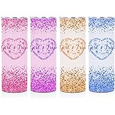 XFN 4 PCs Girls Trip 20oz Stainless Steel Tumbler, Girls Trip Gifts Favors Straight Skinny Coffee Mug, Insulated Tumblers Cups Weekend Gifts for Friendship Vacation Bachelorette Party