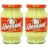Lowensenf Mustard in Jar, Extra Hot, 9.3 Ounce-SET OF 2