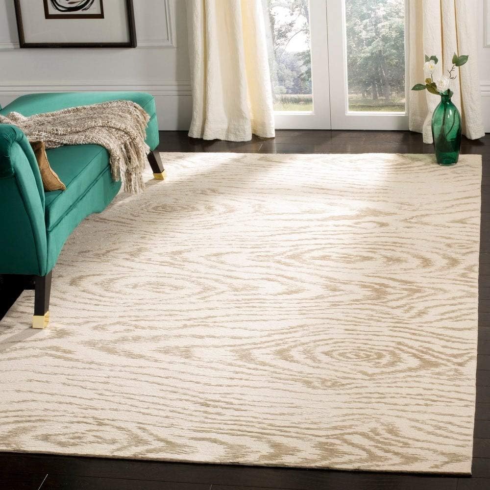 Safavieh Martha Stewart by Faux Bois Silk/Wool Rug White
