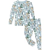 Kic Kee Pants boys Print Long Sleeve Pajama Set (Toddler/Little Kids/Big Kids)