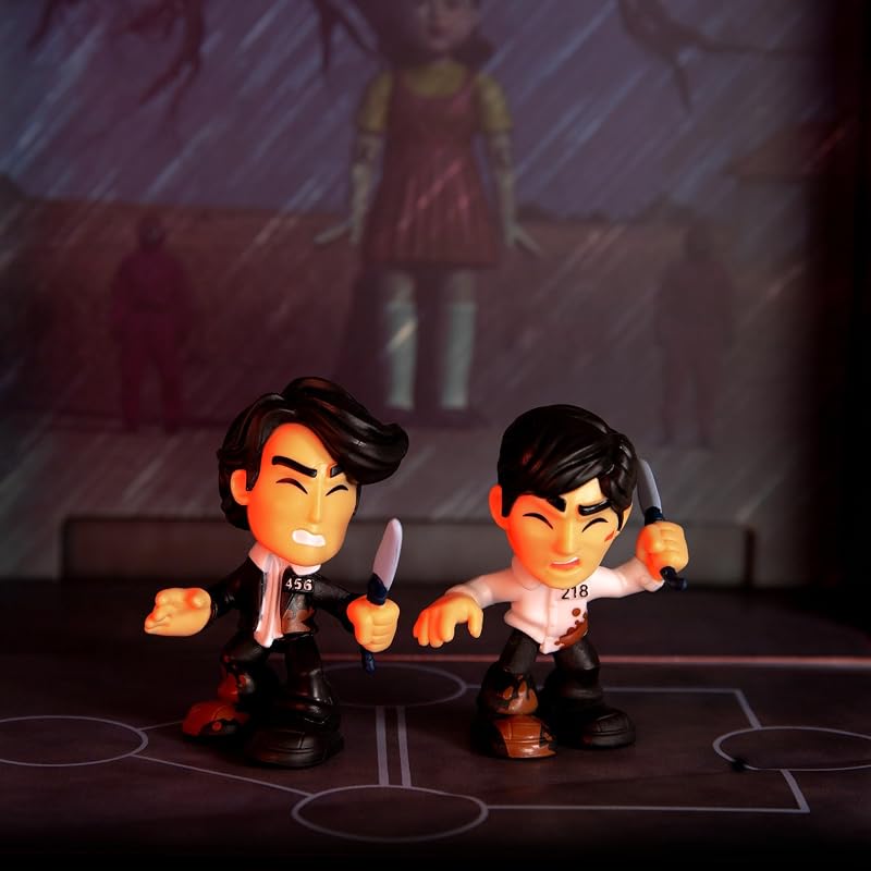 Desafio Final do Jogo da Lula, Mini Conjunto, Recriar a Cena com 2 Figuras Exclusivas, Os Desafios da Série Netflix para Jogar e Exibir, Jogo para Adultos a partir dos 17 Anos