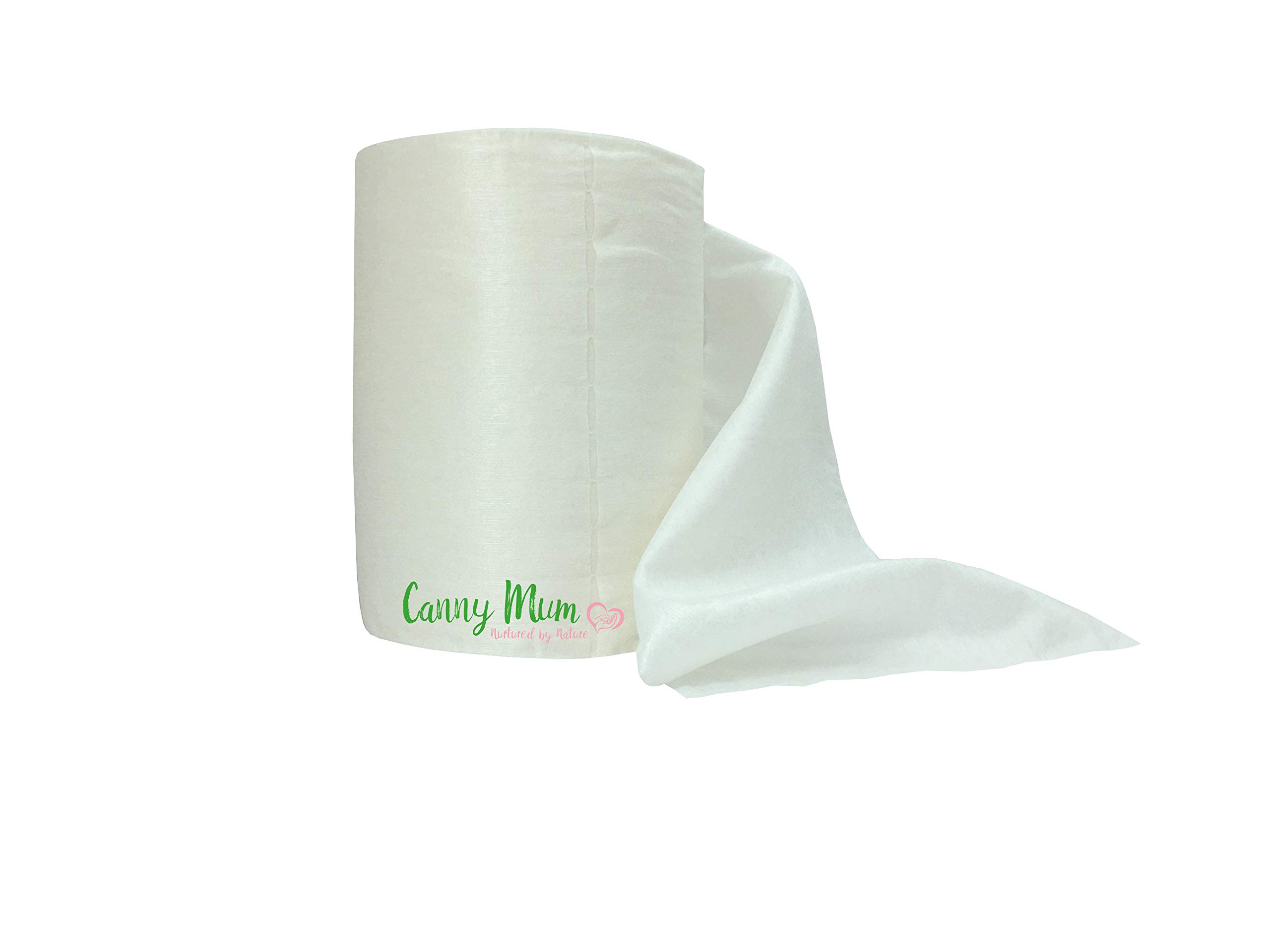 CannyMum Bamboo Nappy Liners, 200 Large Sheets, Chemical Free, Biodegradable, Compostable