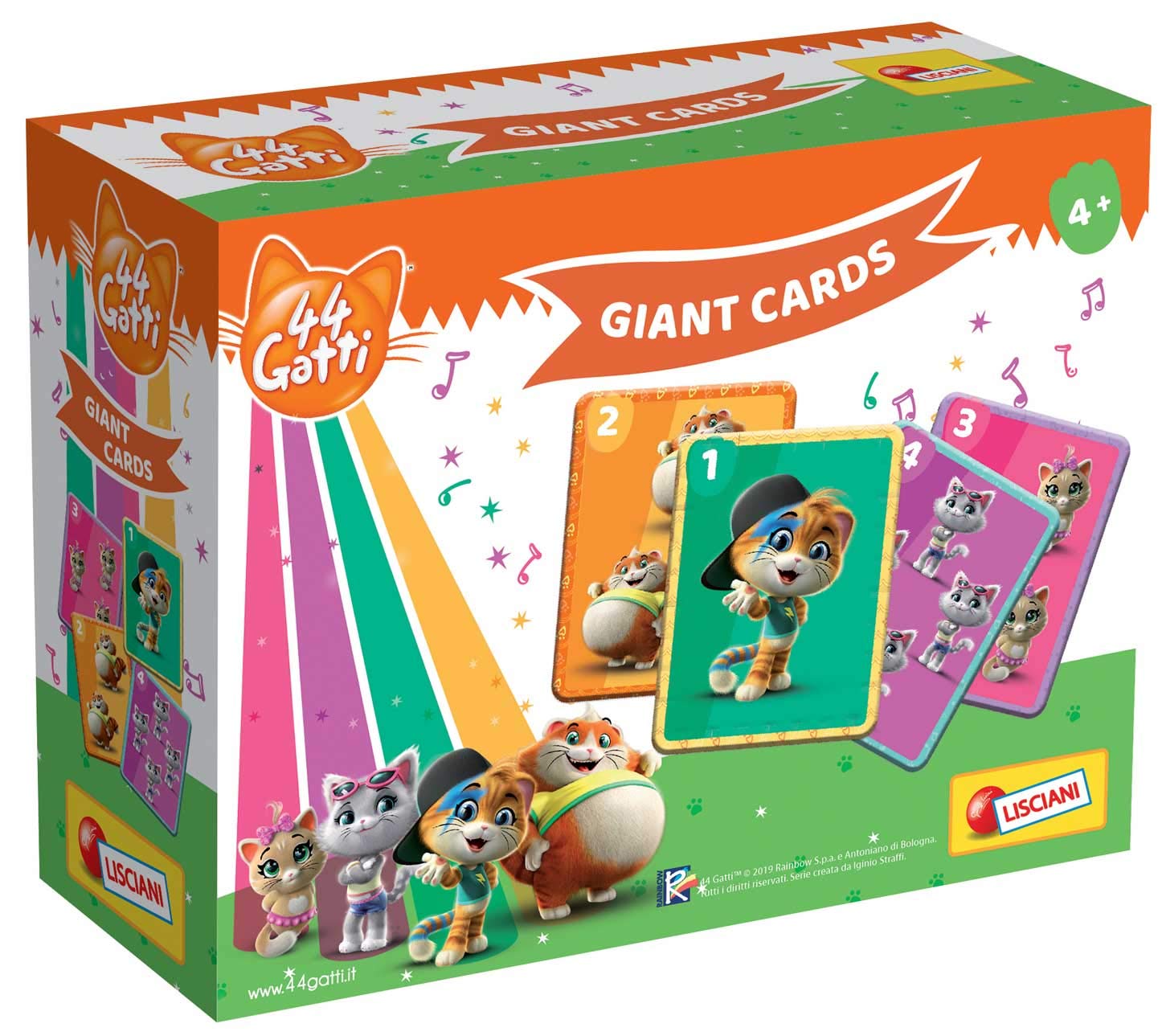 Lisciani Gatti Giant Cards (Carte Giganti)