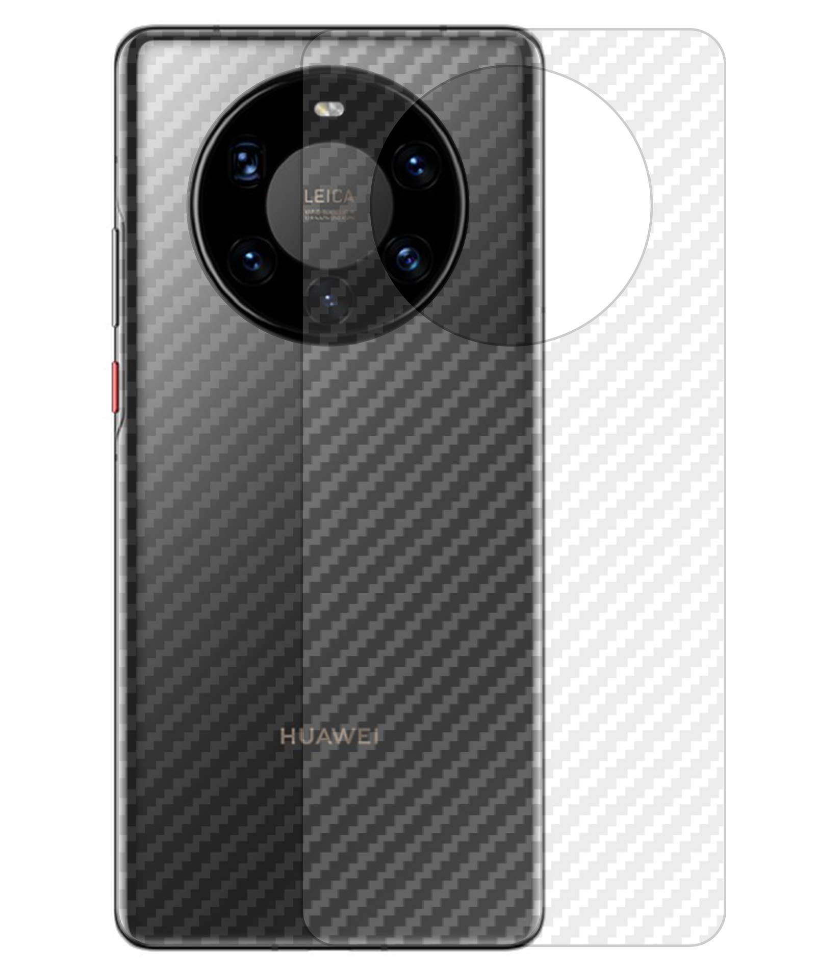 NOKOER Back Protector Flim for Huawei Mate 40 Pro Plus, [4 Pack] 0.1mm Ultra Slim Scratchproof Soft Back Film, [Anti-fingerprint] [Non-slip] [Transparent]