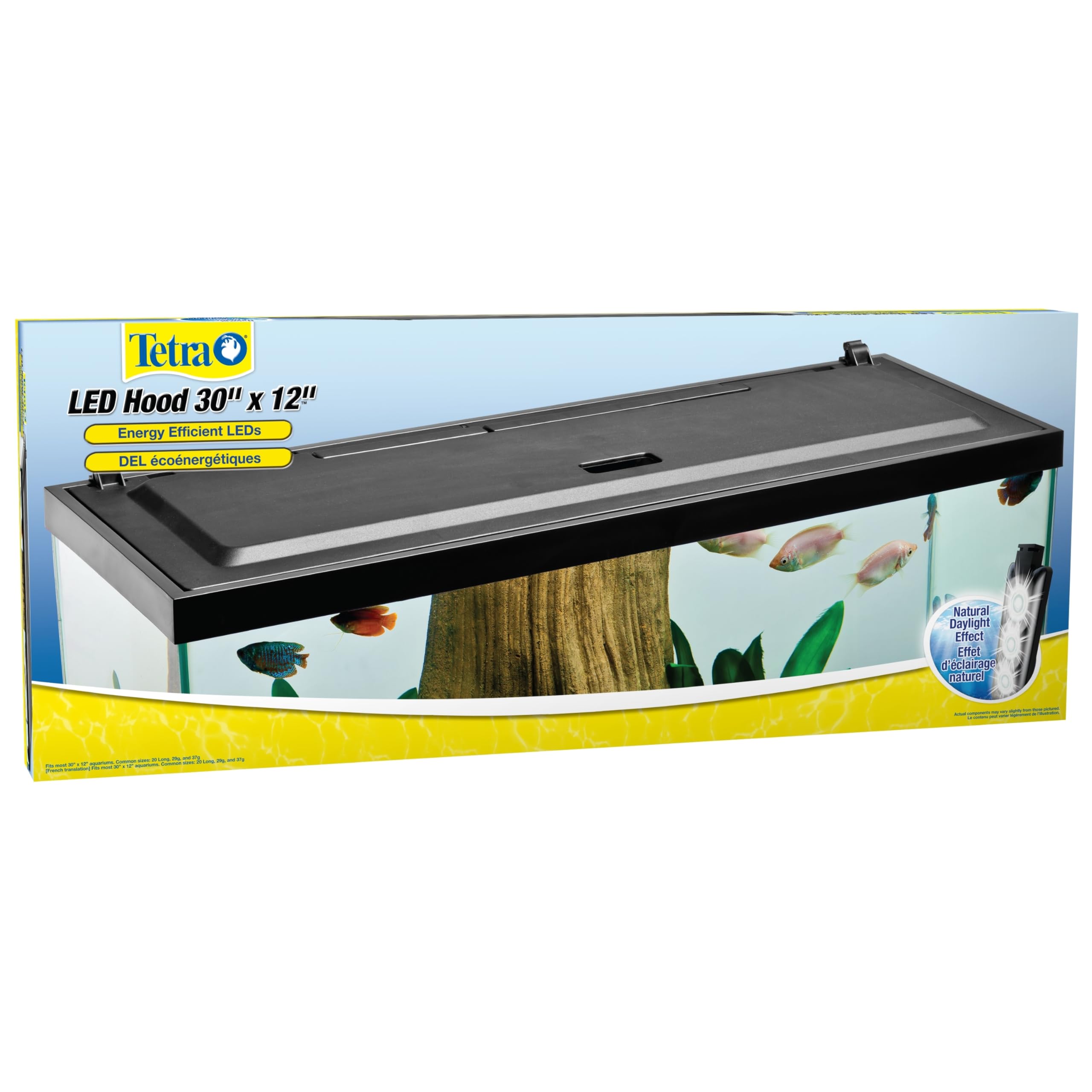 Photo 1 of ***FOR PARTS ONLY LIGHT NON-FUCNTIONAL*** Tetra LED Hood 30 Inches by 12 Inches, Low-Profile Aquarium Hood with Hidden Lighting