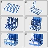 KXF A4 Plastic Desk File Organizer 4 Compartments with Labels ABS Office Shelf view 5