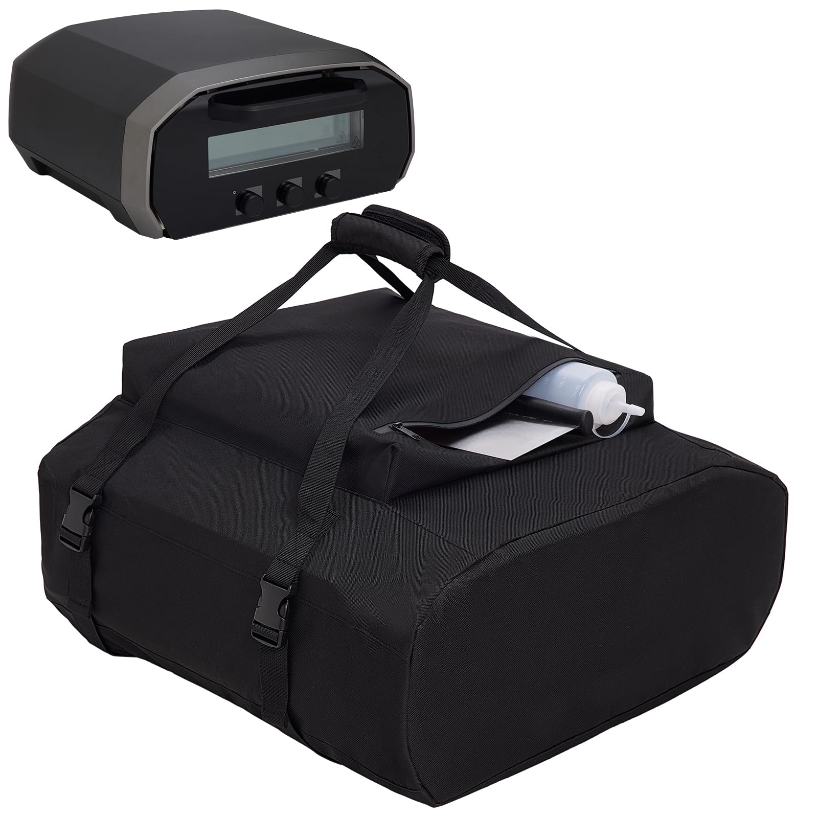 Photo 1 of NOELIFE Carry Cover for Ooni Volt 12, Waterproof Electric Pizza Oven Cover with Top Pocket for Ooni Volt Accessories, with Padded Front Panel to Protect Class Door (Oven Not Included)