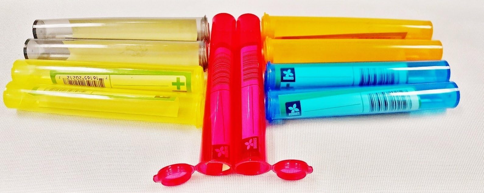 Colored 120mm X 20mm Torpedoes Cone Tubes Air Tight, Odor Proof, Hinged Lid