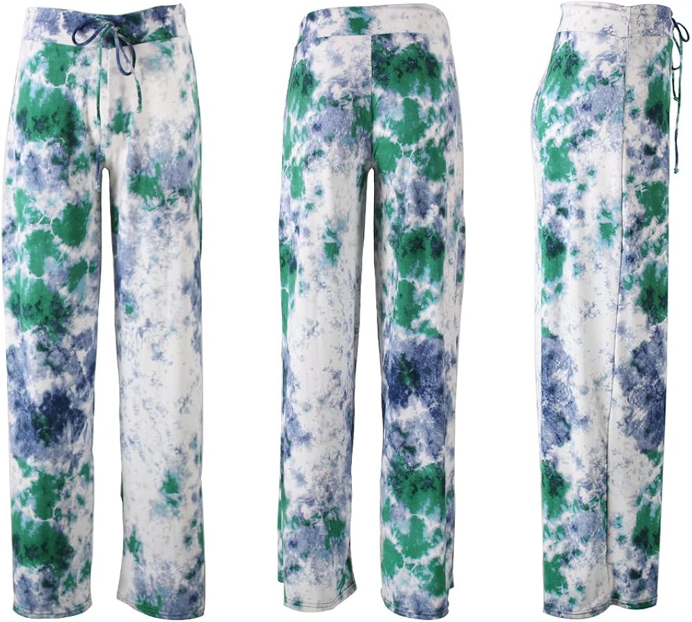 Buttery Soft Pajama Pants for Women – Floral Print Drawstring Casual Palazzo Lounge Pants Wide Leg for All Seasons at  Women’s Clothing store