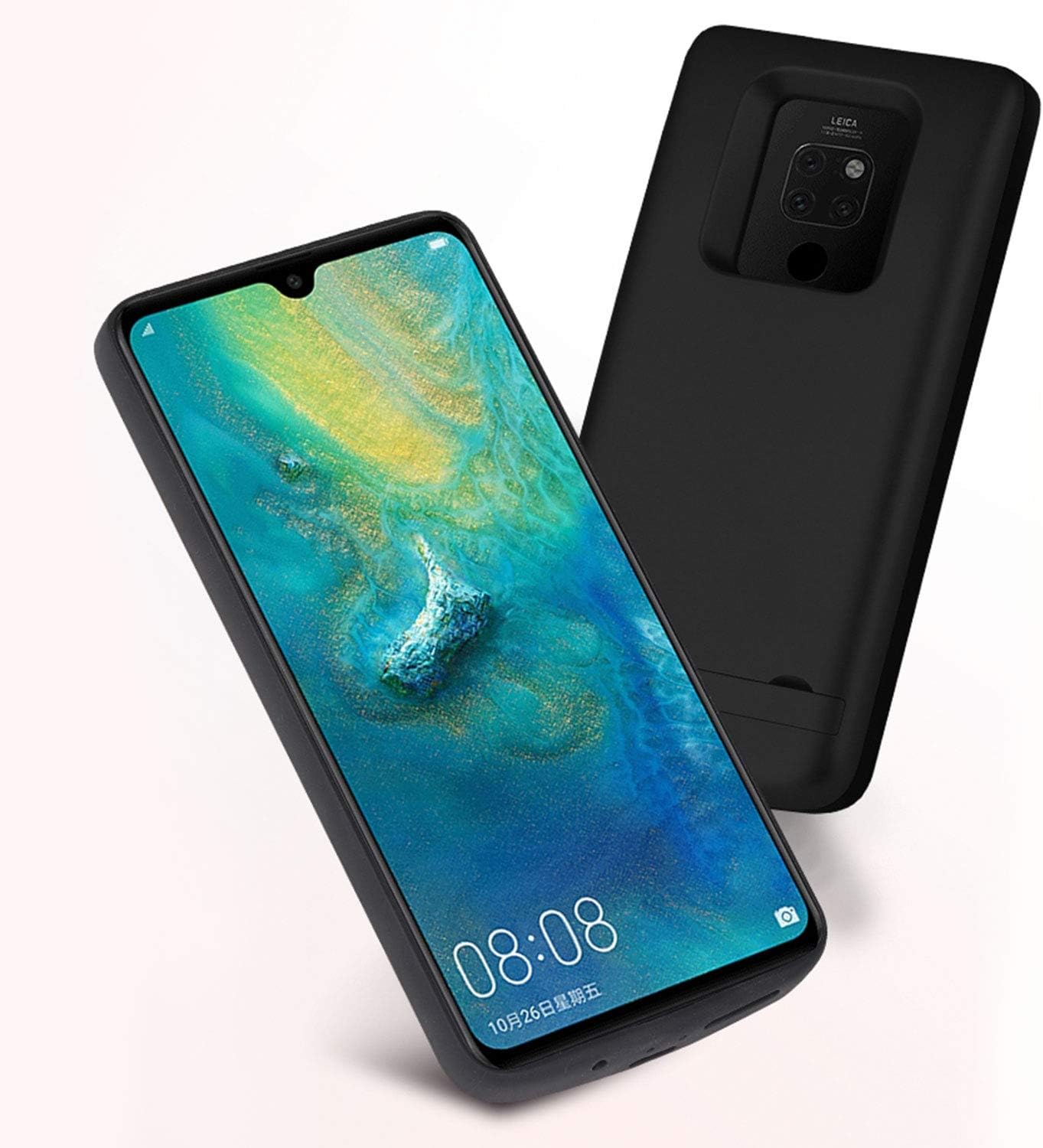 HQXHB Battery Case for Huawei Mate 20 Pro, 6000mAh Charging Case Extended Battery Case Rechargeable External Battery Backup Portable Charger Power Case [Only for Mate 20 Pro] - Black