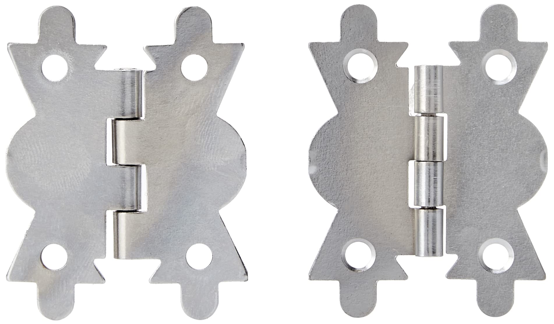 Merriway BH06197 (4 Pcs) Butterfly Hinge Chrome Plated 50mm - Pack of 4 Pieces