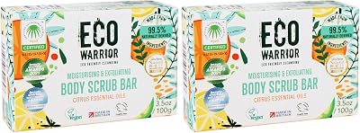Little Soap Eco Warrior Body Scrub Bar 100g Vegan Cruelty Free Oatmeal Citrus