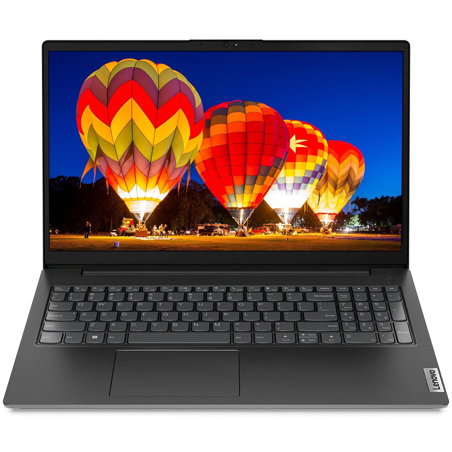 Lenovo Laptop Computer for Business and Student, Intel Dual Core Processor, 15.6" FHD, 8GB DDR4 RAM, 256GB PCIe SSD, WiFi 6, Bluetooth 5.2, Type-C, HDMI, Numeric Keypad, Black, Windows 11 Home Image