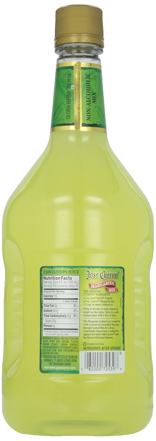 Jose Cuervo Sugar Free Margarita Mix Nutrition Facts Besto Blog
