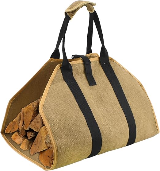 Amazon Com Geboor Firewood Carrier Log Tote Bag Canvas Fire Wood