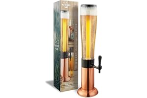 Hammer + Axe Drink Dispenser *2021 Edition*, Pour Tap, Freeze Tube, 2.75 Qt./2.6 L, Alcohol Beer & Liquor Beverage Dispenser, Tailgate Party Serving Set, Kitchen & Home Bar Accessories, Mixed Drinks