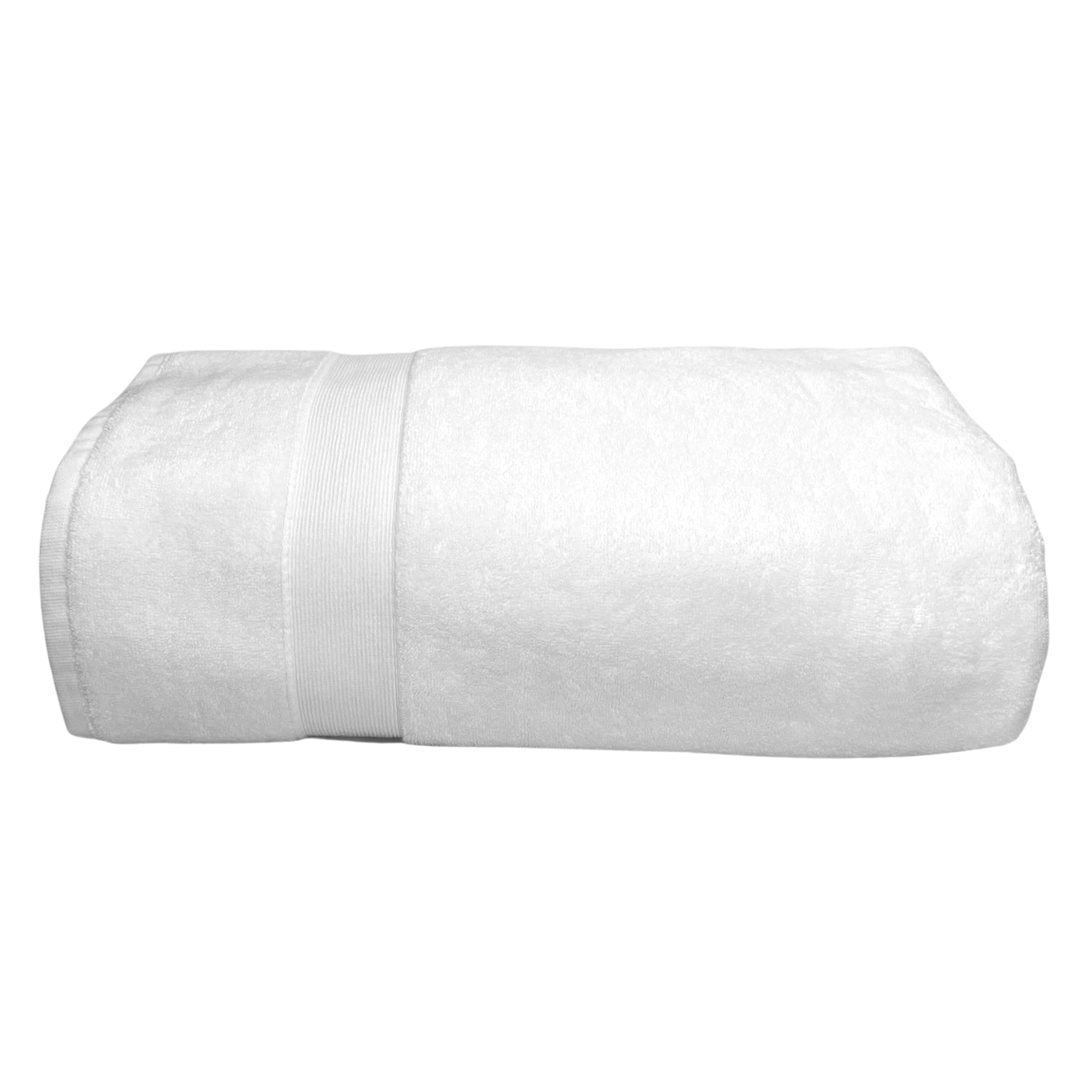 VITAELUX Deluxe Extra Large Bath Sheet |100% Turkish Cotton | 700 GSM |Soft Plush Luxury Bath Towels |Double Yarn Ring Spun | Eco-Friendly |Quick Dry | Bath Sheet | 90 cm x170 cm White