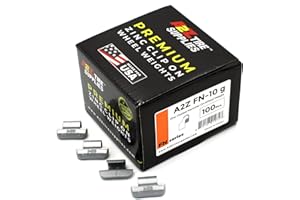 A2Z TIRE SUPPLIES FN Series Hammer on ZINC Wheel Weights Coated (10 g) Box of 100pcs
