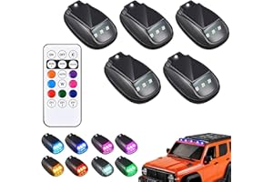 Solar Roof Lights, Solar Car Roof Strobe Light, Wireless Cab Lights With Remote, 8 Colors Smart Sensing Marker Light For Moto