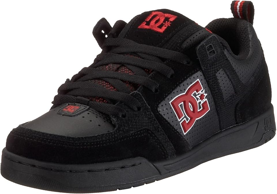DC Shoes Mens Center Black/True Red D0302167 9 UK Amazon.co.uk Shoes