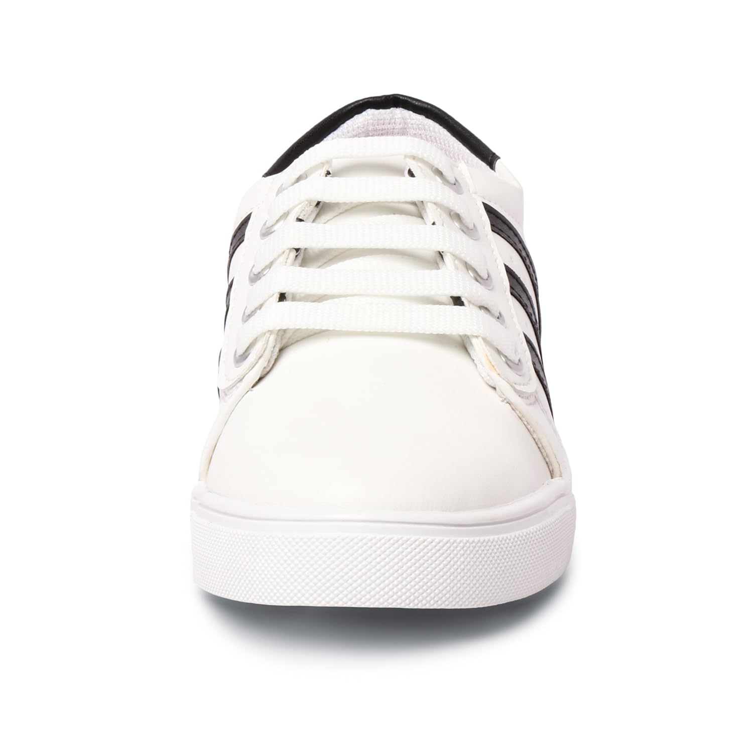 lockey women's white black star casual sneakers