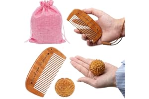3Pcs Birth Comb Acupressure Massage Ball Set, Natural Wooden Comb & Ball Set for Labor Pain, Back, Hips - Gift for Pregnant M