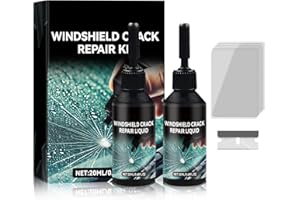 DZCKTFYGRT Windshield Crack Repair Kit, 2025 New Premium Windshield Repair Kit, Quick Glass Repair Liquid, for Windshields, Windows, Mirrors and All Glass Crack Types（2pcs）