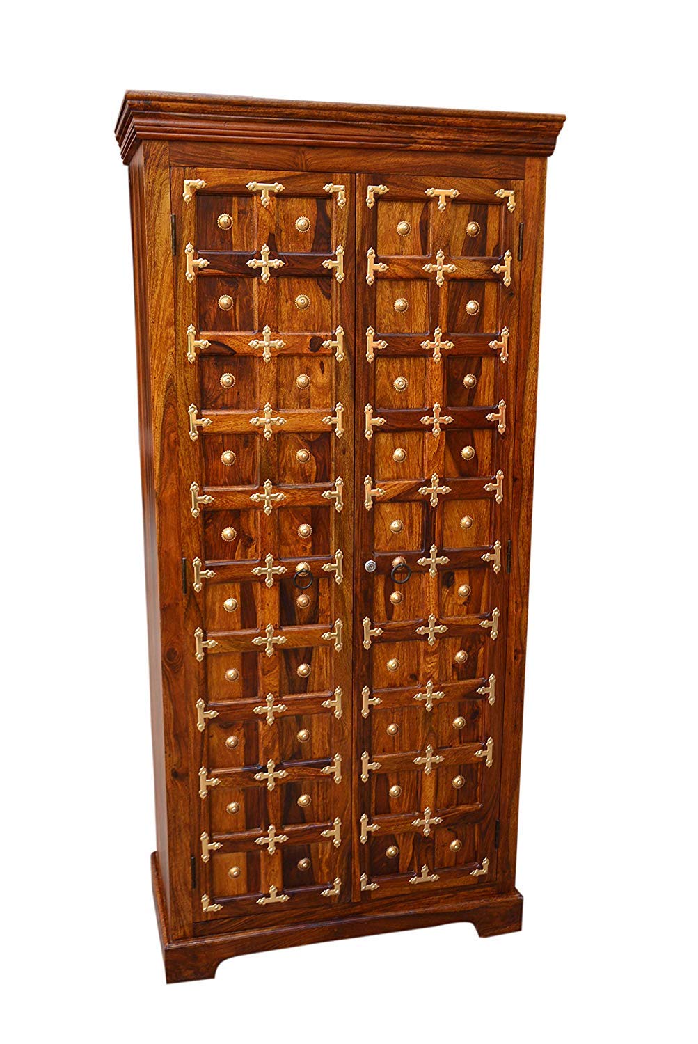 Craftatoz Sheesham Wood Multipurpose Storage Wardrobe
