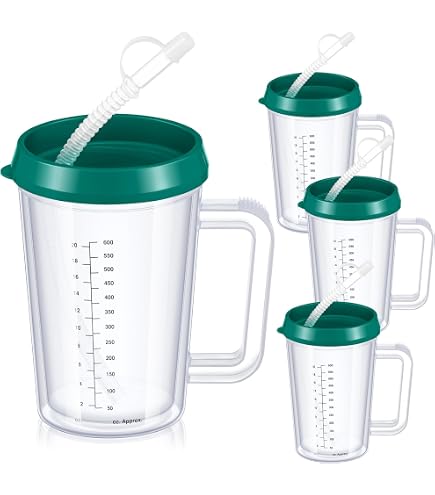 5 Pack Shiny Plastic Cups With Lids And Straws, Coffee Juice Straw Mug Reusable Outdoor Portable Cup