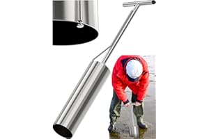 SturdyShape Improved V2 Clam Gun - The Clam Gun for Clamming HD Stainless Steel 36in - Our Clam Guns with Vent tools are a must-have Clamming Equipment - 5in Clam Tube Diameter