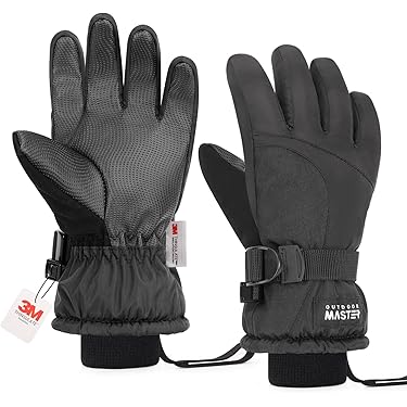 Gants De Ski Enfants 1-6 Ans - Mitaines Chaudes Imperméables, Antidérapantes, Pour Neige Et Froid