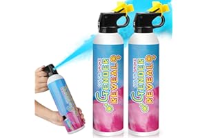 Merear Large Gender Reveal Fire Extinguisher 2 Packs, Gender Reveal Ideas, Baby Boy Reveal Party Ideas 100% Biodegragable for Gender Reveal Decorations (Blue)
