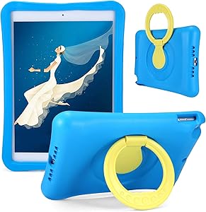 Blosomeet EVA iPad 8th Generation Case 2020 2019 for Kids Toddler Boys with Stand | iPad 10.2 Case Shockproof Lightweight Protective Cover w/Handle | Rugged Case for 10.2 Inch iPad 8th 7th Gen | Blue