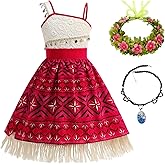 AmzManch Princess Costume for Girls,Ocean Adventure Princess Dress with Accessories,Kids Halloween Princess Dress Up