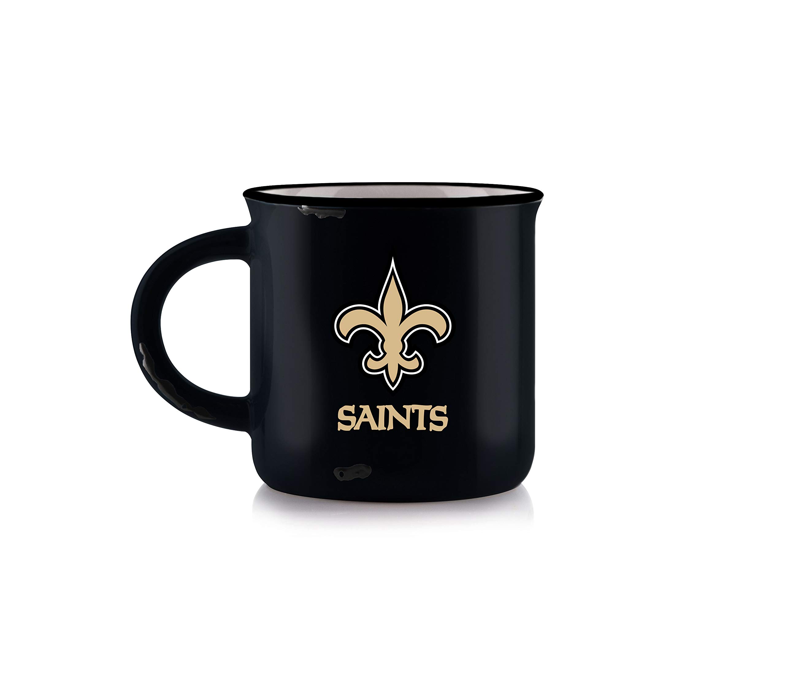 Duck House NFL New Orleans Saints Unisex Vintage Style Bone China Mugvintage Bone China Mug, White, 12 oz