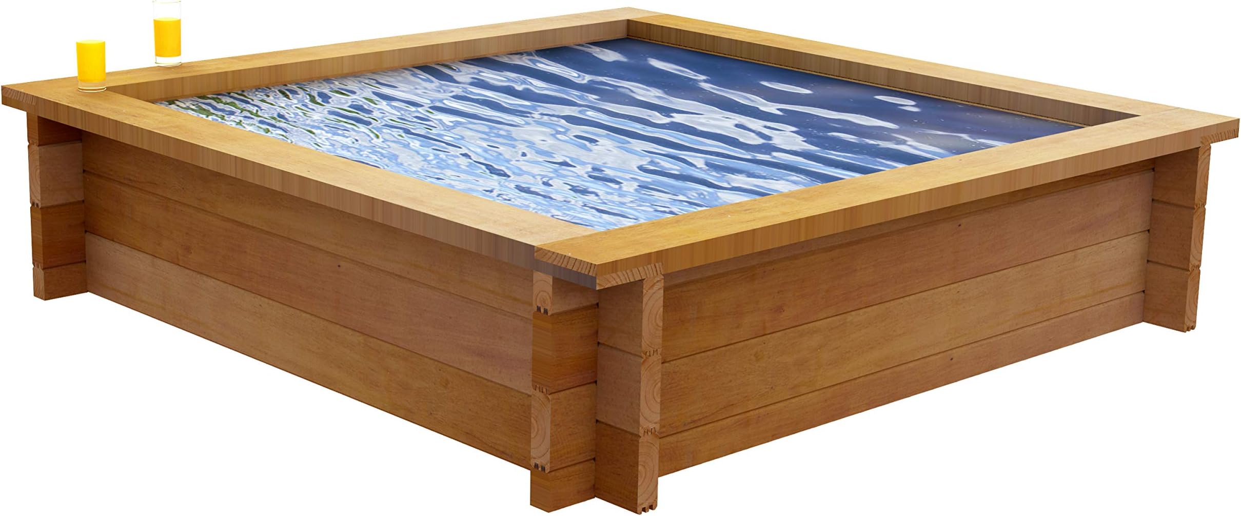 Quickcrop Raised Garden Ponds With Liner - 6ft x 6ft (32in high)