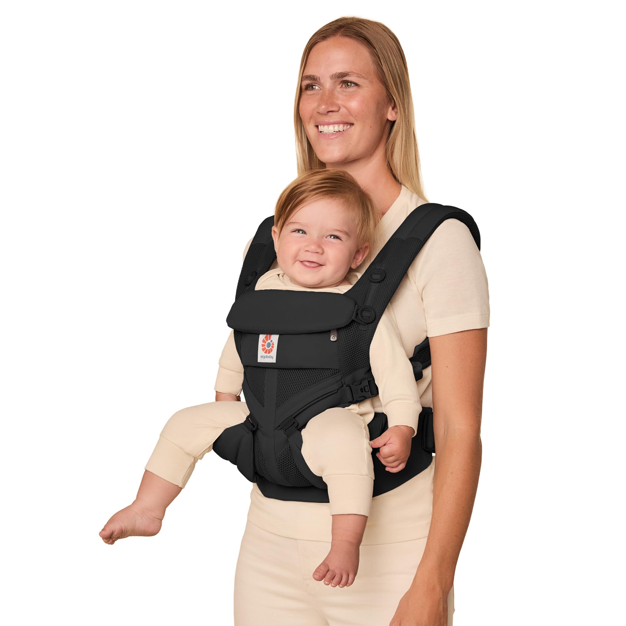 Photo 1 of Ergobaby Omni Classic Baby Carrier Newborn to Toddler - Breathable Baby Carriers for Summer - All-Position Carrier with Lumbar Support (7-45 Pounds), Mesh, Onyx Black