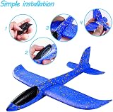 Highttoy Foam Glider Planes 2 Pieces Hand Launched Outdoor Flying Toys Blue Red view 4