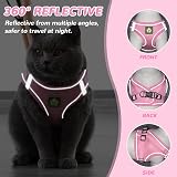 Grantop Cat Harness and Lead Set Adjustable Reflective Mesh Vest for Cats view 5