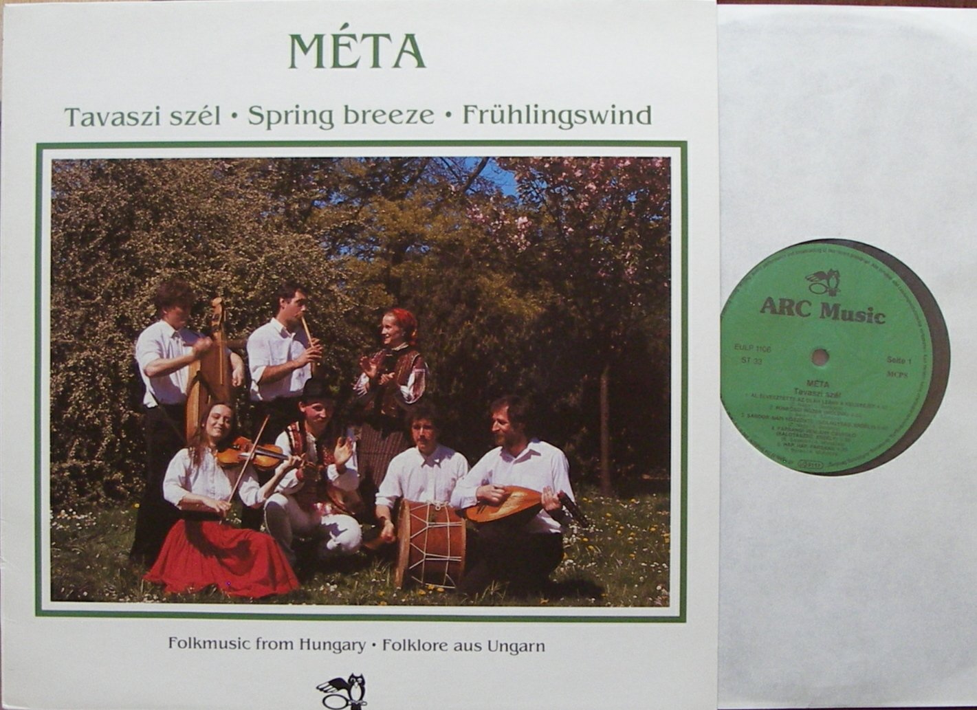 META / Tavaszi szel / Spring breeze / Frühlingswind / Folkmusic from Hungary / Folklore aus Ungarn / Bildhülle ARC Music # EULP 1106 / 12" Vinyl Langspiel Schallplatte