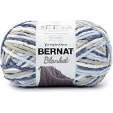 Bernat Blanket Cloudy Sky Yarn - 2 Pack of 10.5oz/300g - Polyester - 6 Super Bulky - 220 Yards - Knitting/Crochet