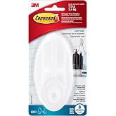 Command Shower Caddy Hanger, 1 Caddy, 2 Strips | Water Resistant, Damage-Free Hanging with Adhesive Strip, Ideal for Bathroom Organization, Easy Installation