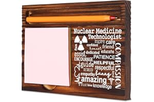 TRCENDE Thank You Gifts for Nuclear Medicine Technologist, Nuclear Medicine Gifts Best Technology Gifts, Graduation Christmas Birthday Gifts for Technologist,Retro Self-Stick Note Pad Holders XB482