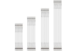 BREMOROU 40 Pcs Fishing Leaders, Stainless Steel Leader Fishing Line Leader Wire Leaders for Fishings Saltwater Wire Fishings Hooks for Lures Bait Rig