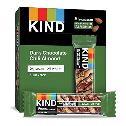 Kind nuts&spices bar Dark chocolate chili almond - 12 ct (602652171932)