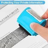 AUXHCYL Confidential Roller Stamp Privacy Protection with 9 Refills (Blue) view 3
